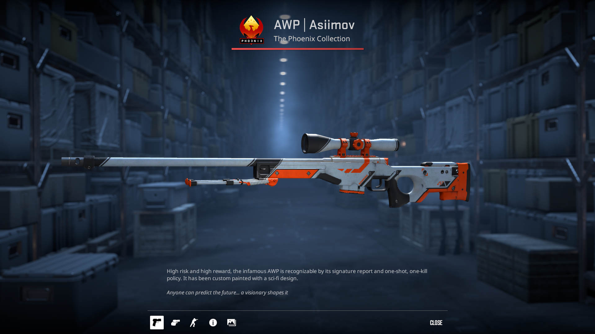 AWP | Asiimov Skin im Inventar