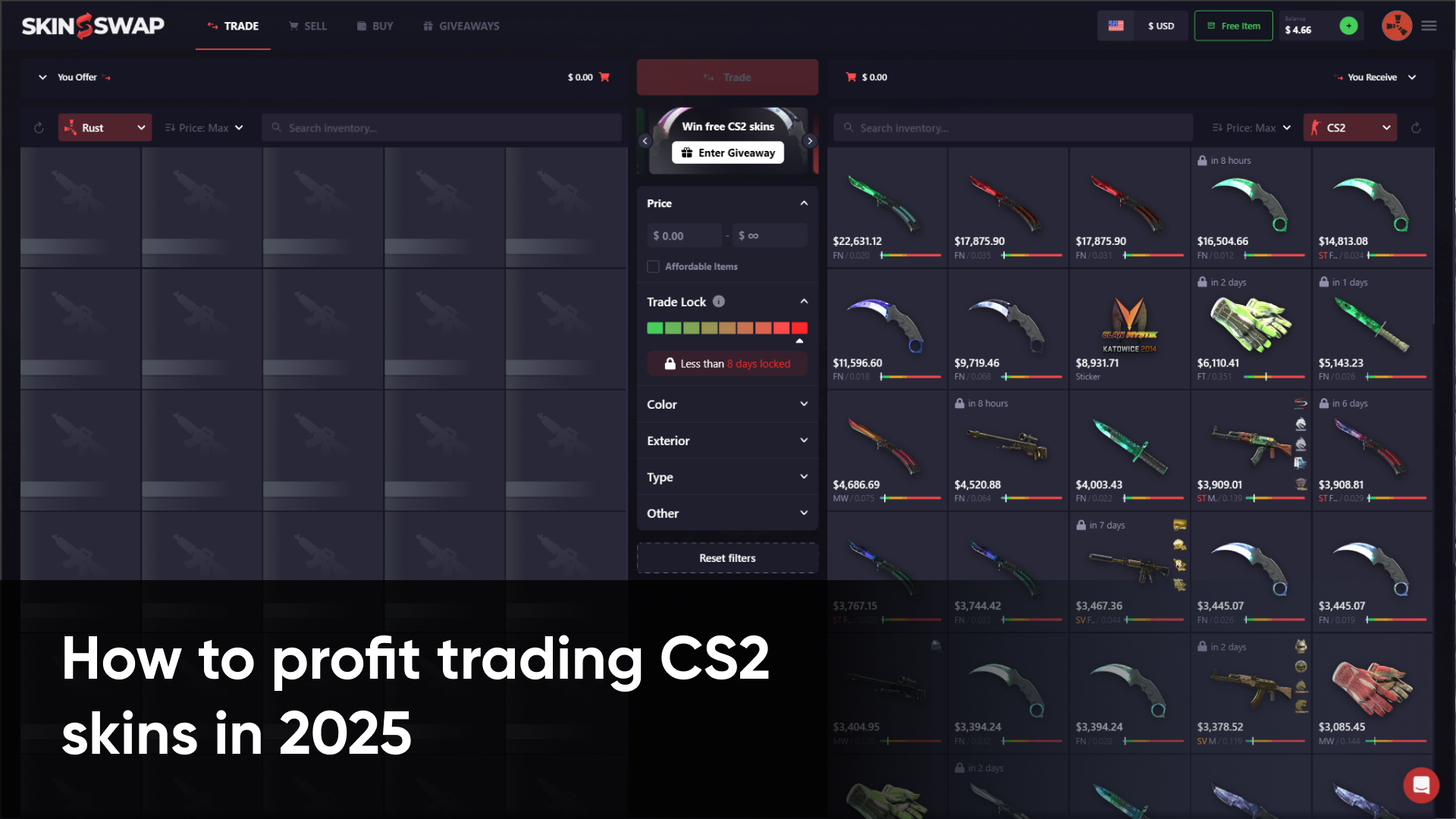 So kannst du 2025 mit dem Handel von CS2 Skins Profit machen