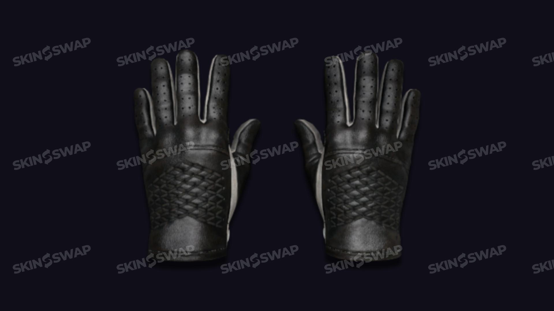 Driver Gloves Black Tie