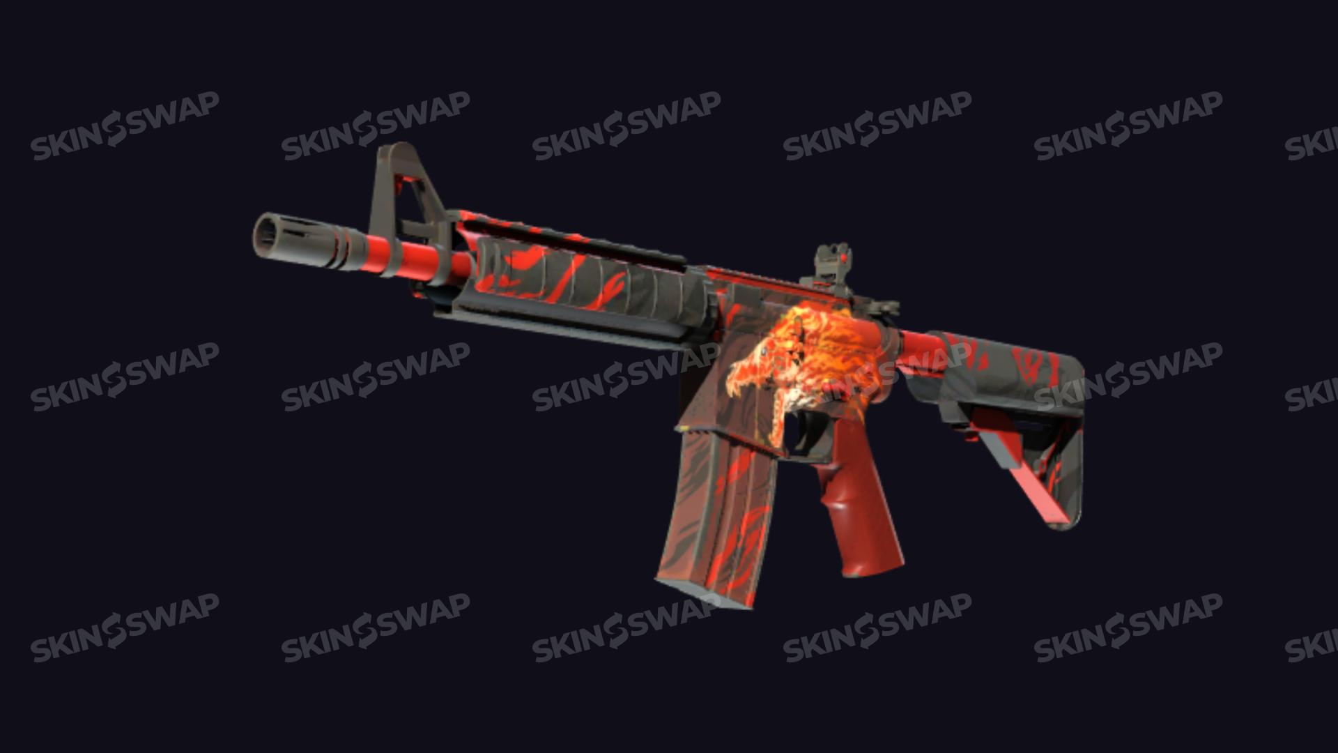 M4A4 Howl contraband red wolf design