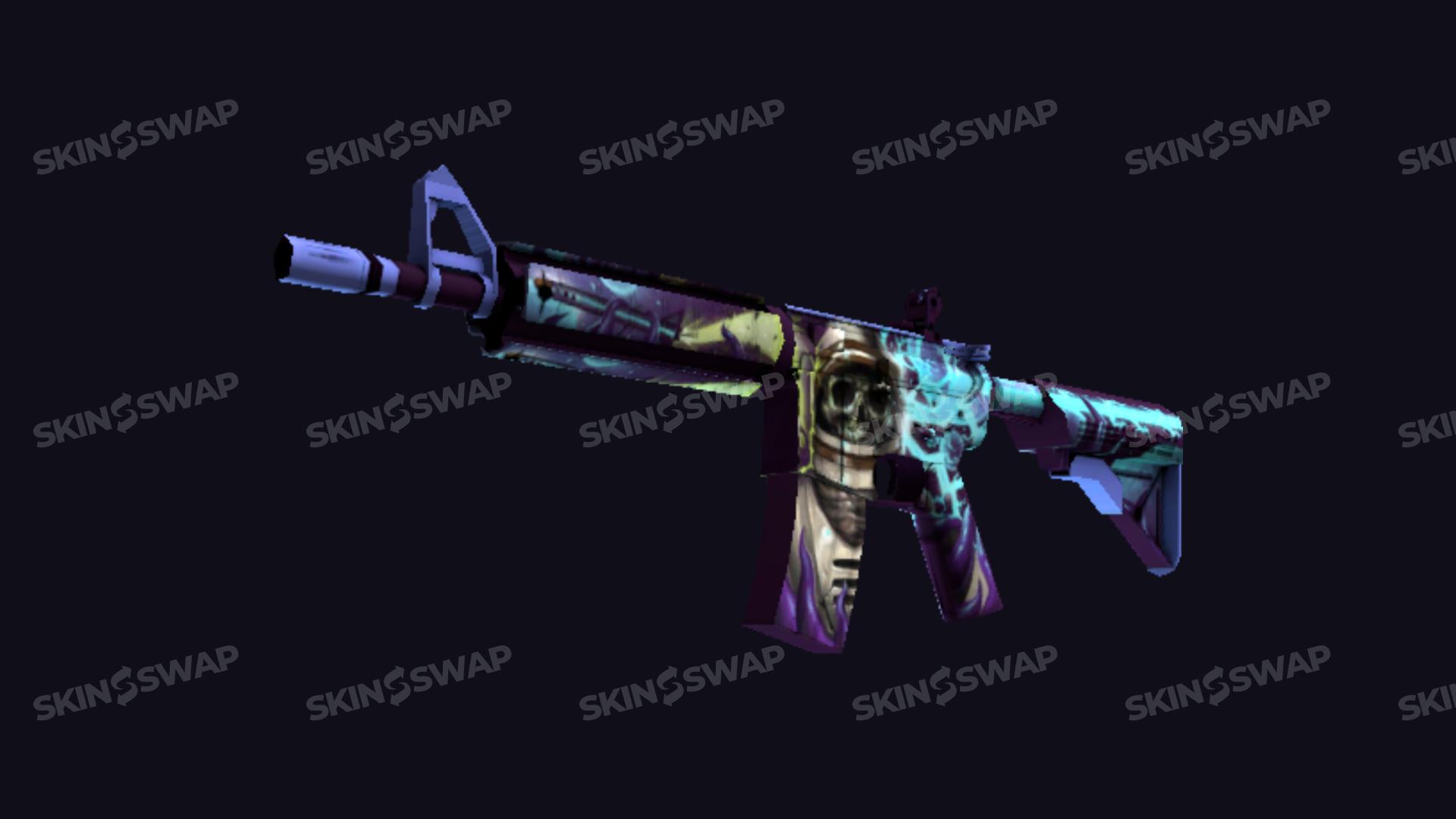 M4A4 Desolate Space astronaut cosmic purple design